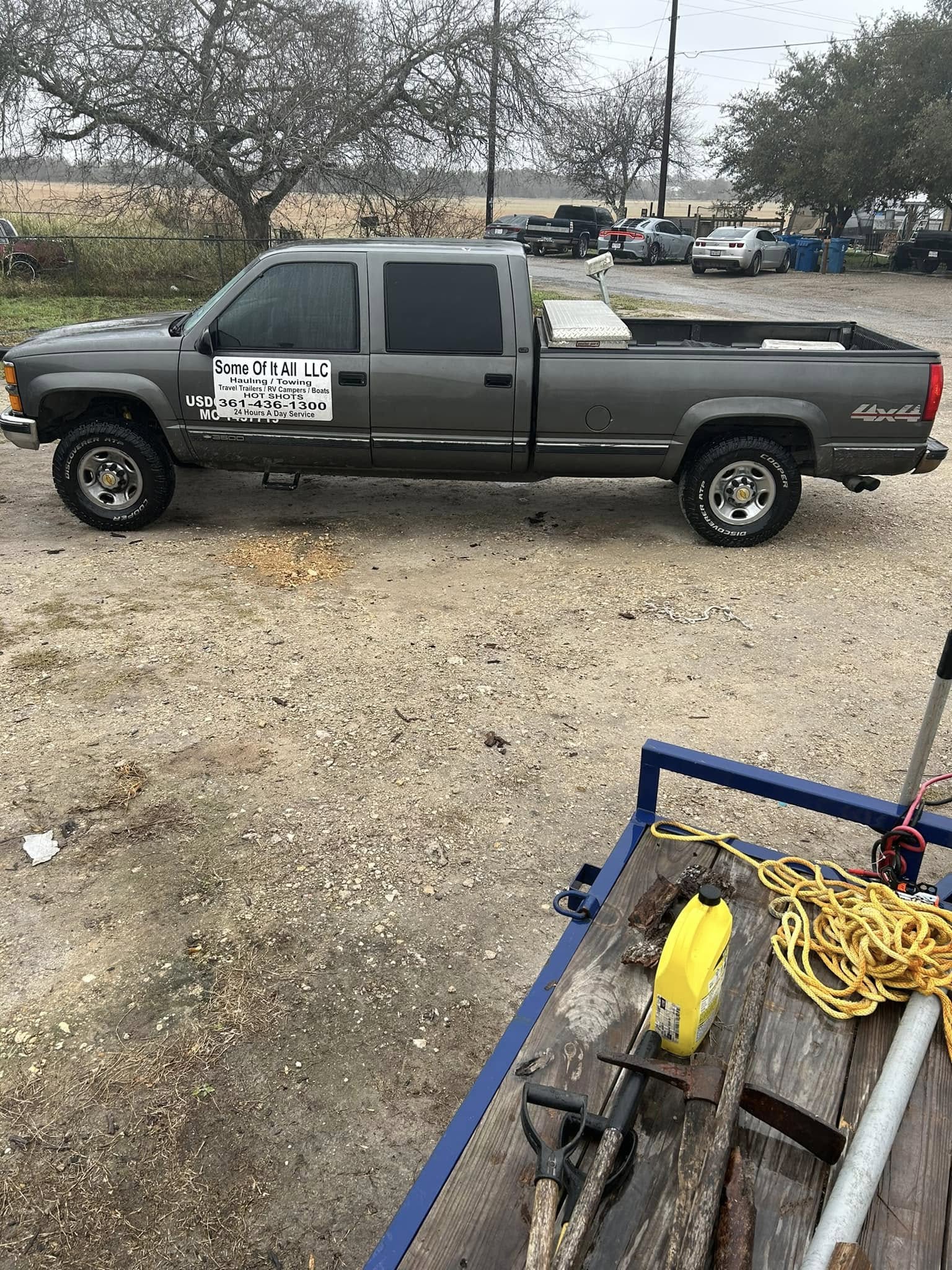 The branded Some Of It All service truck